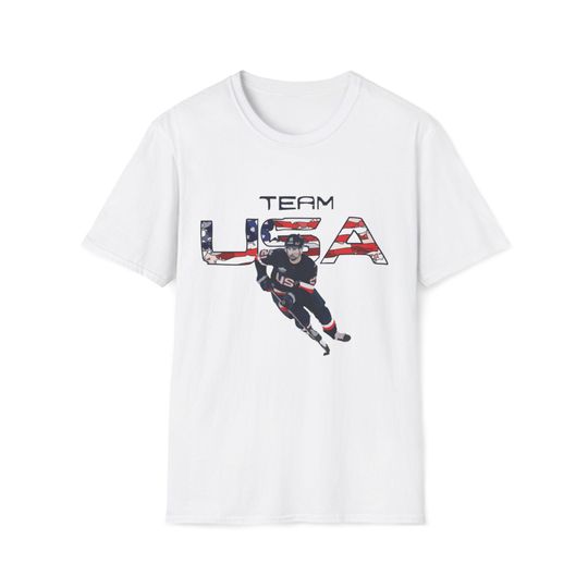 Team USA Hockey Dylan Larkin Shirt | Olympics USA Hockey Tee