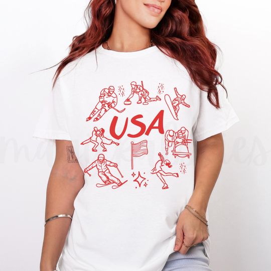 Discover USA Winter 2026 Shirt, Coquette 2026 Tshirt, Figure Skating Ice Hockey