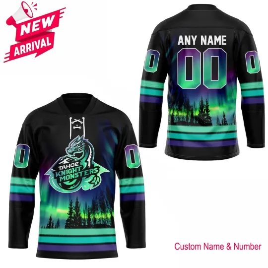Discover Personalized Name & Number Tahoe Knigghht Northern Lights Lace Jersey
