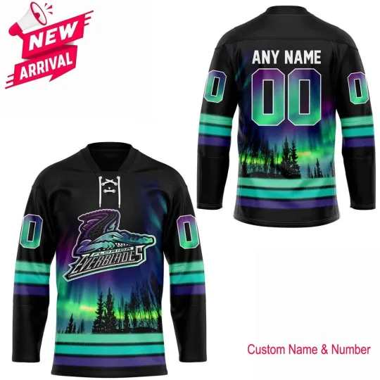 Discover Personalized Name & Number Floriidda With Northern Lights Lace Jersey