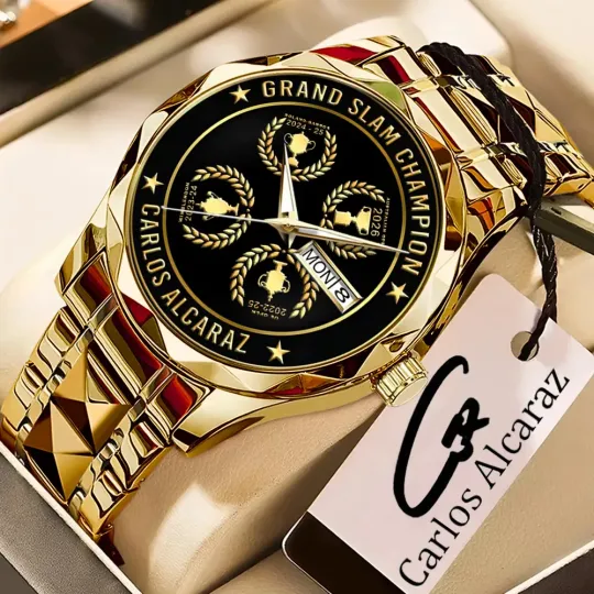 Discover Carlos Alcaraz Grand Slam Champion Alloy Quartz Watch