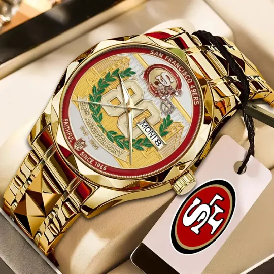 49ers 80th Anniversary Alloy Quartz Watch