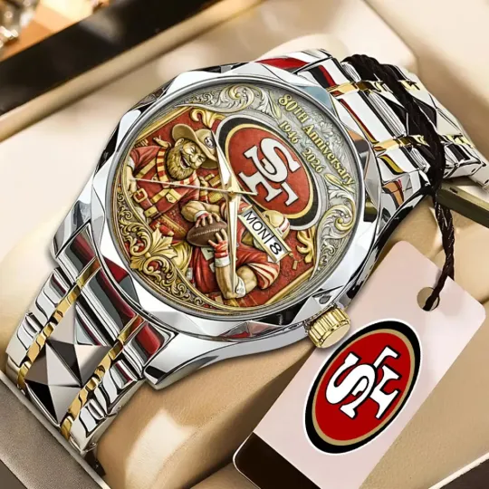 49ers 80th Anniversary Alloy Quartz Watch