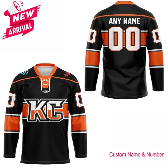 Discover Personalized Name & Number Kansas Ciiity Black Lace Jersey