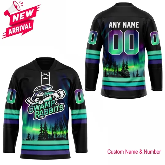 Personalized Name & Number Greenville Swaammp Northern Light Lace Jersey