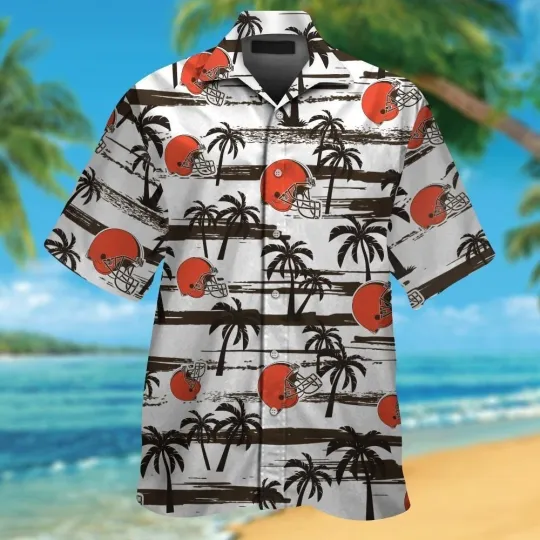Discover Cleveland Football Brownss Team Hawaiian Shirt Unisex Adult Outfit