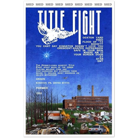 Discover Title Fight Tour Poster Premium Matte Vertical Poster