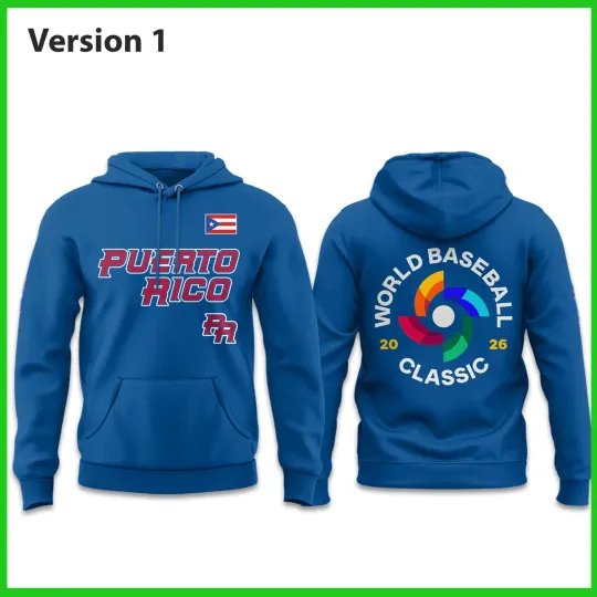 Discover Puerto Rico World Baseball Classic 2026 Hoodie
