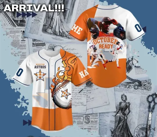 Discover Personalized H. Astros October Ready Giveaway Jersey - All Size