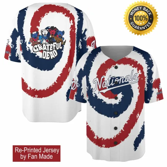 W. Nationals Grateful D Day Jersey Giveaway 2025 - All Size