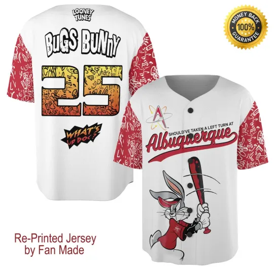 Discover Personalized Albuquerqquue Isotopes Buggs Bunny Giveaway Jersey - All Size