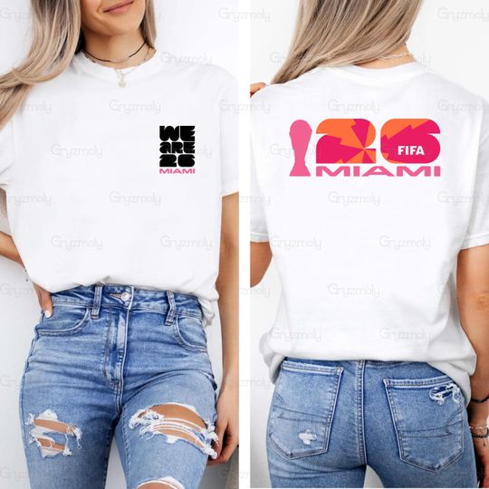 FIFA World Cup 2026 in Miami city Shirt, Canada Mexico USA T-Shirt, Football Fan Tee, World Cup 2026, FIFA Soccer Tee, Family Matching Shirt