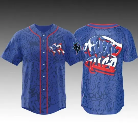 Discover Personalized Marlins Puerto Rican Heritage Celebration Giveaway Jersey