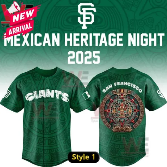 Discover Giants Mexican Heritage Night Jersey Giveaway Gifts - All Size