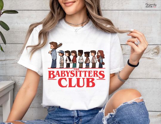 Discover The BabySitters Club Shirt, 80s Sci-Fi Parody T-shirt, Funny TV Show Fan Crewneck, Steve Harrington Tee, Stranger Fan Gift Tshirt
