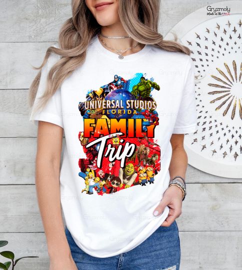 Discover Universal Family Trip T-Shirt | Universal Studios Orlando | Universal Studios Florida | Family Vacation Shirt