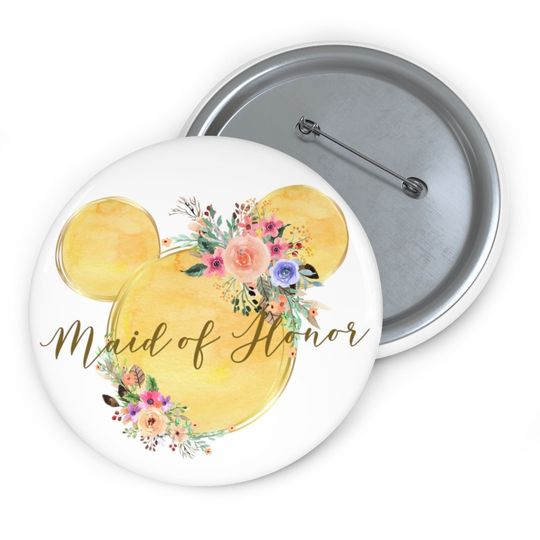 Discover Disney Bachelorette Pin Button, Minnie Pin Badge, Mickey Pin, Disney Pins, Disney Celebrating Badge, Wedding, Bride Pin