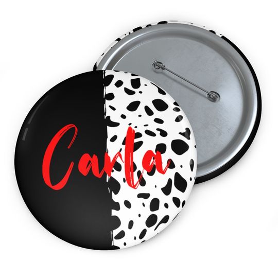 Discover Cruella Pin Button, DeVil Pin Badge Disney Pins, Disney 101 Dalmatians Badge, Disney Villains