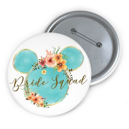 Discover Disney Bachelorette Pin Button, Ocean Blue Minnie Pin Badge, Mickey, Disney Pin, Disney Celebrating Badge, Wedding, Bride Pin