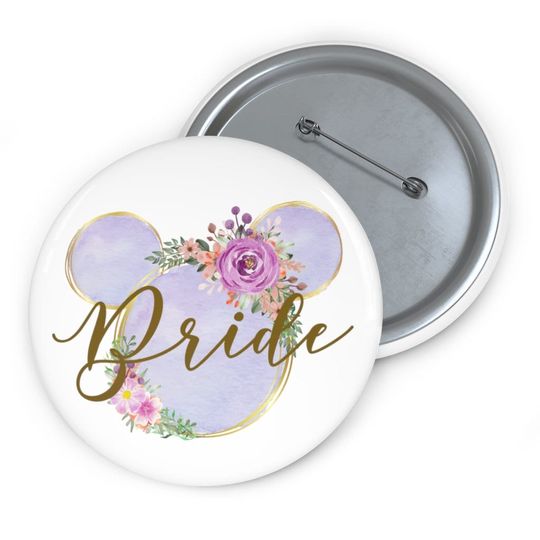 Discover Disney Bachelorette Pin Button, Minnie Pin Badge, Mickey Pin, Disney Pins, Disney Celebrating Badge, Wedding, Bride Pin