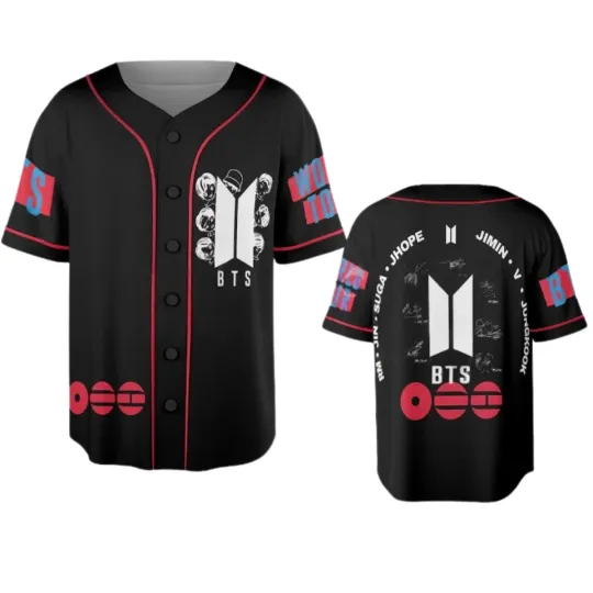 BTS World Tour 2026 2027 Baseball Jersey Kpop Merch Unisex