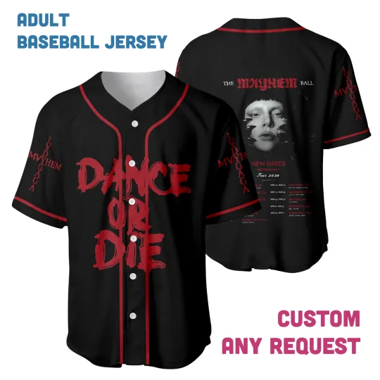 Ld ga Tour 2026 Baseball Jersey Unisex Pop Music Fan Shirt