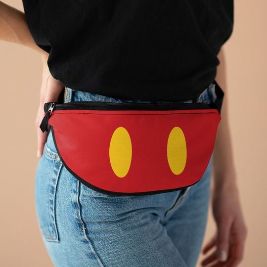 Discover Mickey Shorts Fanny Pack, Disney Waist Bag, Mickey Travel Bag, Theme Park Purse, Cross Body Bag, Money Belt, Disney Waist Bag