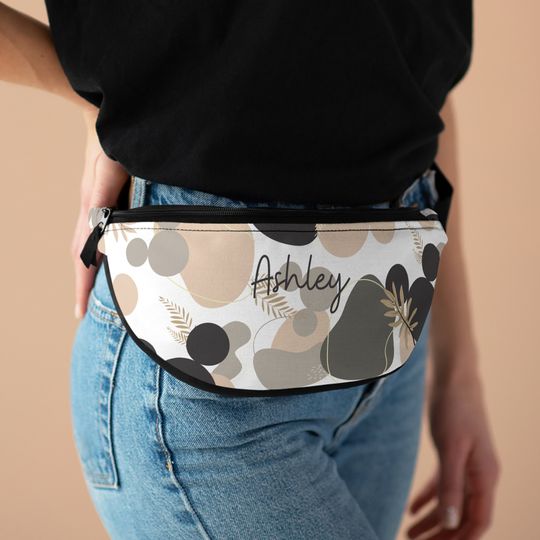 Discover Personalized Boho Neutral Fanny, Hidden Mickey Bag, Geometric, Modern Chic, Minimalist, Minnie Fanny Pack, Park Bag, Gift, Waist Bag