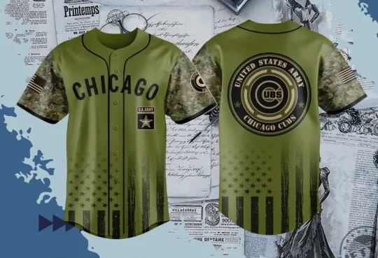 Discover C. Cubs Military Appreciation Night Giveaway Jersey - All Size