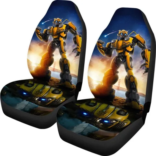Bumblebee Car Seat Covers for Transformers Car Upholstery