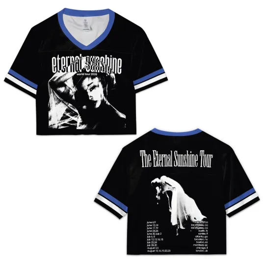 Ariana Concert Croptop Football Jersey | Unisex Music Fan Shirt