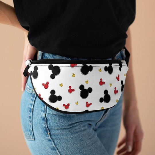 Discover Mickey Ears Fanny Pack, Disney Waist Bag, Mickey Travel Bag, Theme Park Purse, Cross Body Bag, Money Belt Bag, Disney Park Bag