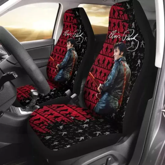 Discover Elvis Presley 2-Piece Front Car Seat Cover