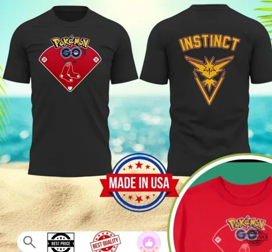 Red Sox Poke Go Night Giveaway For Fan - All Size - Black