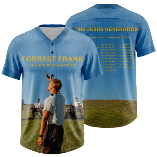 Discover Forrest Frank Inspired Baseball Jersey Concert Fan Apparel