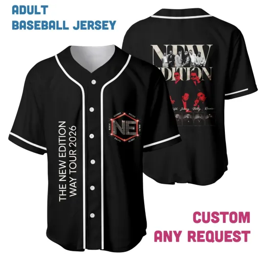 New Edition Baseball Jersey Vintage Unisex Streetwear Sports Shirt Retro Style