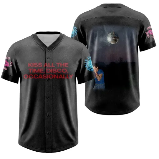 Discover Harry Kiss All The Time Disco Baseball Jersey Unisex Fan Shirt 2026 Merch