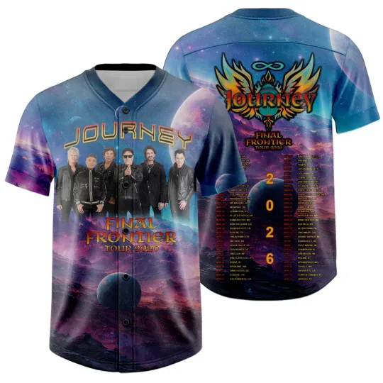 Discover Journey Baseball  Jersey Vintage Rock Band Shirt Unisex