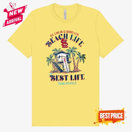 Cardinalss x Margaritaville Beach Hut Graphic - Yellow - ALL Size