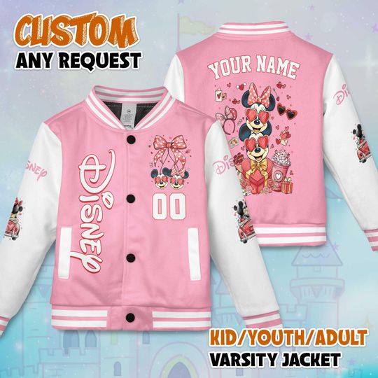 Discover Custom Disney Mickey and Minnie Mouse Valentine Jacket, Disney Valentines Day Jacket, Disney Family Matching Outfit