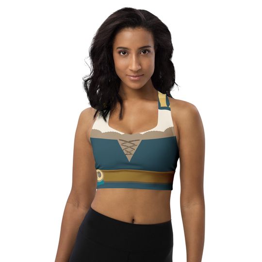 Discover Be Brave Princess Running Costume Recycled Longline Sports Bra