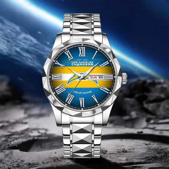 Discover Personalized Los Angeles Football Chargerss Team Men Alloy Quartz Watch
