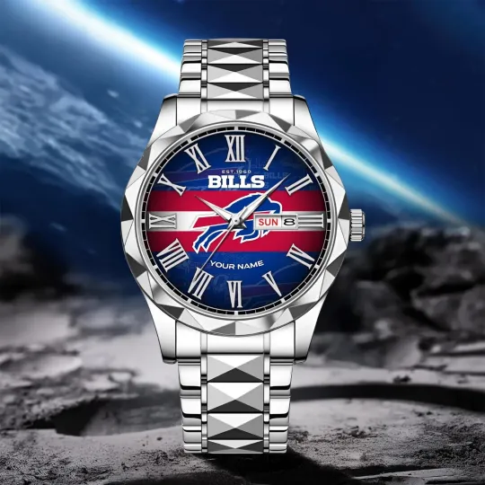 Discover Personalized Buffalo Football Billss Team Men Alloy Quartz Watch Gift