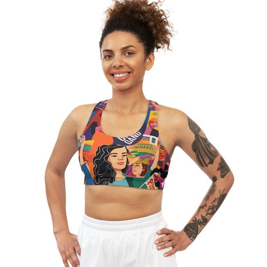 Discover Women's Empowerment Seamless Sports Bra: Active Lifestyle Top
