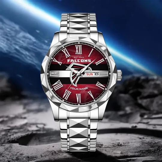 Discover Personalized Atlanta Football Falconss Team Men Alloy Quartz Watch Gift