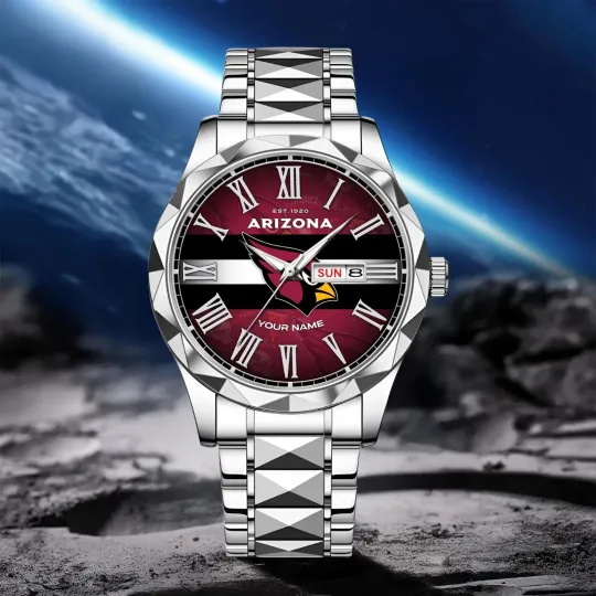 Discover Personalized Arizonna Football Cardinalss Team Men Alloy Quartz Watch Gift