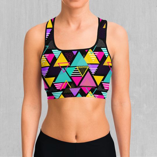 Discover Triad Abstract Women's Sports Bra for Workout and Yoga
