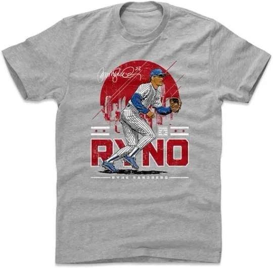 Discover Ryne Sandberg Tee - Ryne Sandberg Chicago Skyline