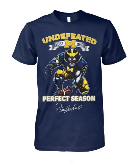 Discover Michigan-Wolverines Football Team Undefeated Perfect Season Tee S-5XL