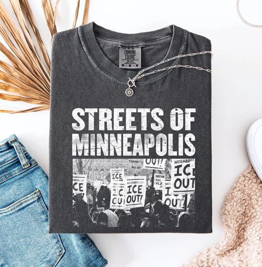 Discover Bruce Streets Of Minneapolis Right Now T-Shirt, Ice Out Crewneck, Be Good Pretti Tee.